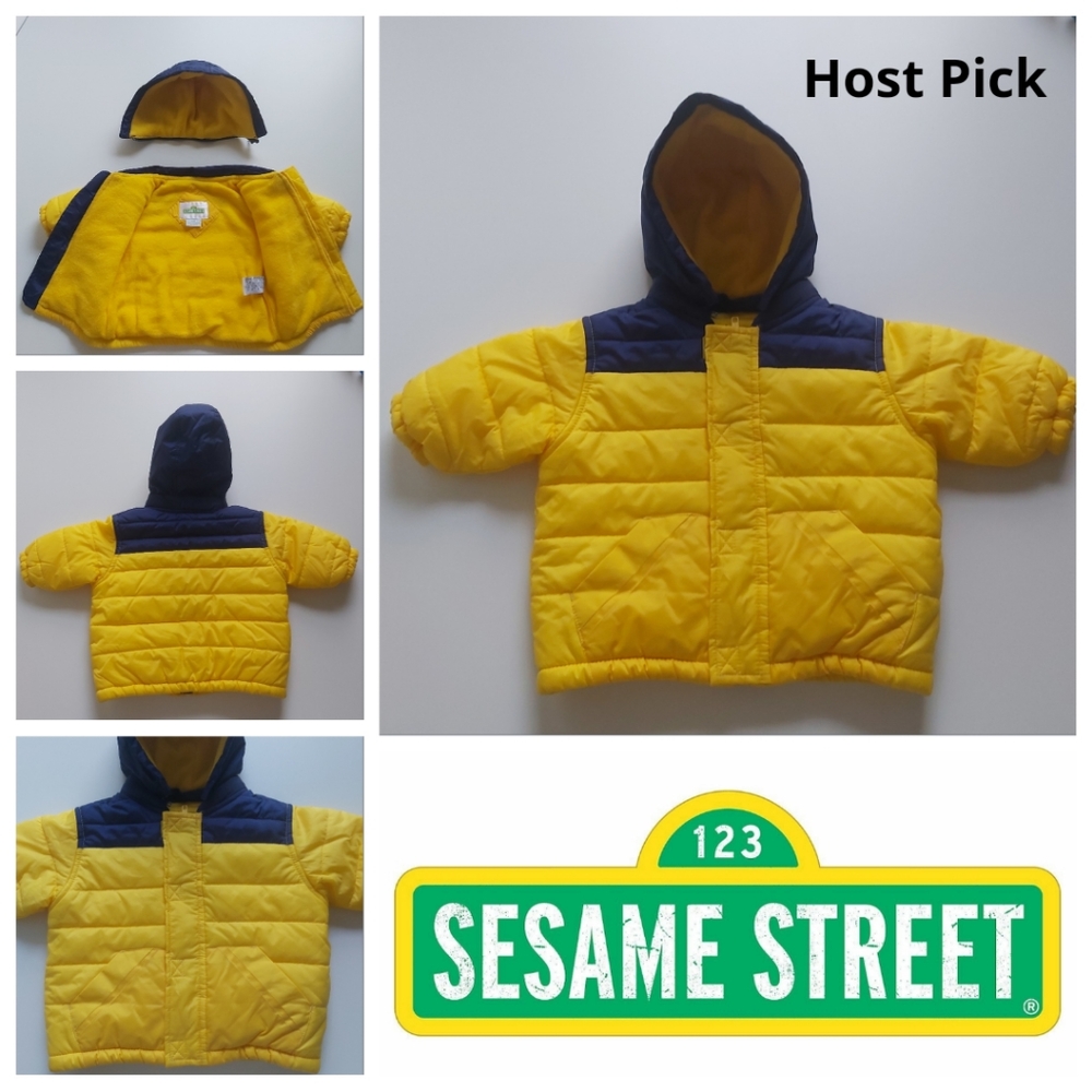 Sesame Street Fall Winter Coat Size 12 Months